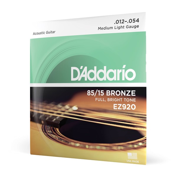 D'Addario EZ920 Great American Bronze Medium Light (.012-.054) Acoustic Guitar