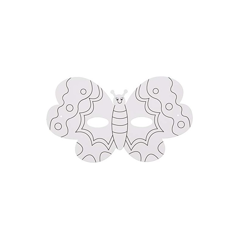 Baker Ross ET866 Butterfly Colour-in Masks (Pack of 6), Perfect