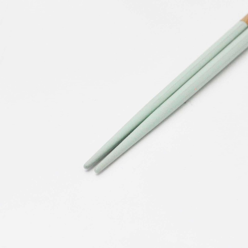 Kawai Haze Chopsticks for Kids, Dishwasher Safe, Antibacterial, Mint Green,