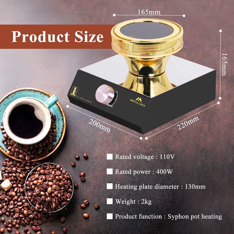 Msfullsea Halogen Beam Heater Burner halogen siphon coffee burner Heater