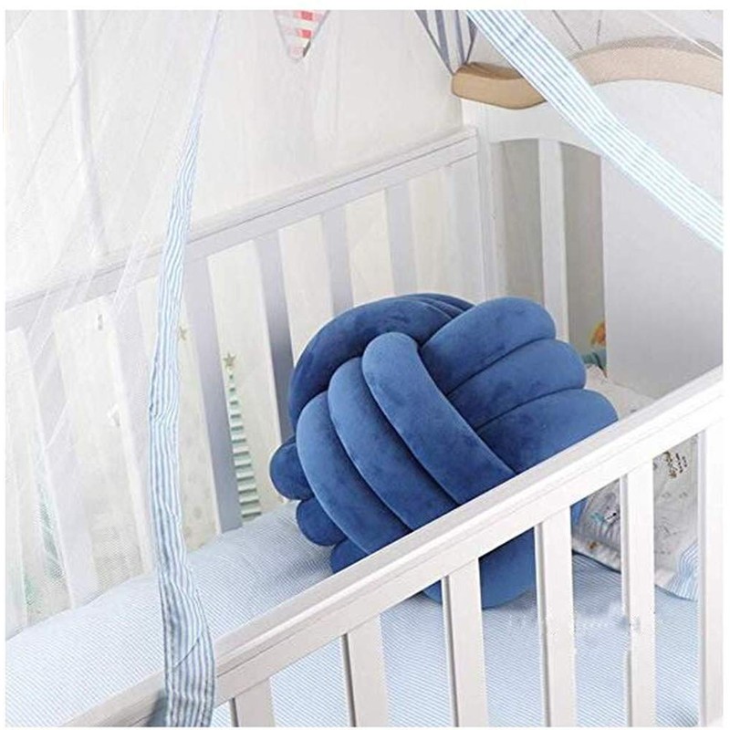 Hava Kolari Knot Pillow, Knot Cushion, Plush Cushion, Soft Knotted