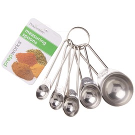 Prepworks by Progressive Stainless Steel Measuring Spoons - Set of 5,Silver