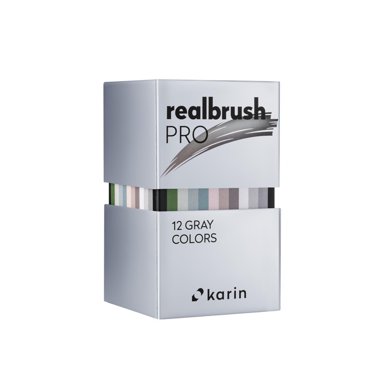 KARIN Realbrush PRO Gray Colors - A set of 12