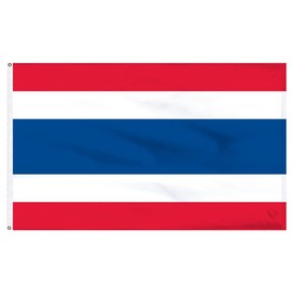 Super Tough USA-Made Thailand 2x3ft Banner Flag | Heavyweight, Durable Nylon | Patriotic Banner Flag | Suitable Indoor & Outdoor Use