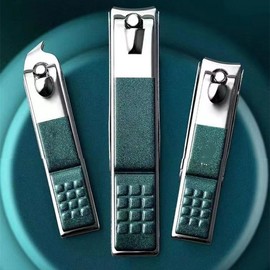 Non-stick nail clipper set, premium cutting power for fingernails and toenails 4ea