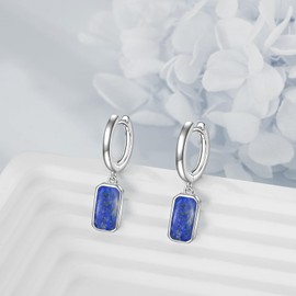 Moonstone Drop Earrings Sterling Silver Moonstone Earrings Jewellery Gifts for Women and Girls, Sterling Silver