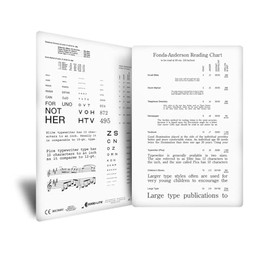 Good-Lite Co Fonda-Anderson Reading Card, Double-Sided Vision Test Card, 5.5 x 8 inches
