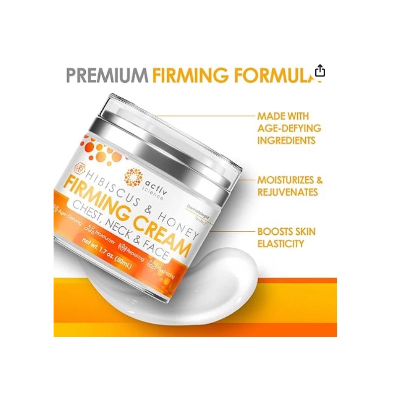 Activscience Hibiscus & Honey Firming Cream, Neck Firming Cream, Skin