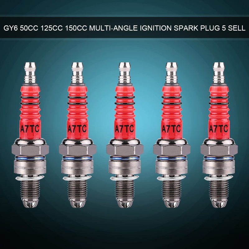 Gy6 Spark Plug A7Rtc - Spark Plug 5 Pieces Metal