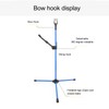 Archery Recurve Bow Stand Holder Adjustable Fiberglass Archery Bow Stand