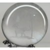 HDCRYSTALGIFTS 3D Elephant Crystal Ball Paperweight 60MM Laser Engraved