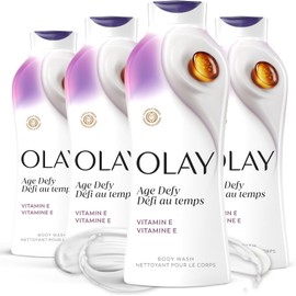 Body Wash for Women by Olay, Age Defying Vitamin E Body Wash, 22 Oz (4 Count)