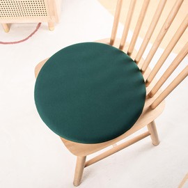 14" Round Bar Stool Cushion, Anti Slip Memory Foam Chair Cushion, Circle Stool Pad, Detachable Chair Pad for Kitchen Dining Chairs High Stools Green