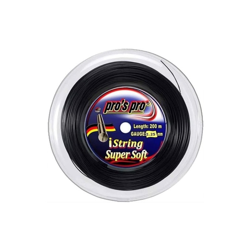 Generisch Pros Pro iString Super Soft 200 m Black 1.25