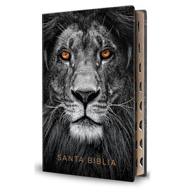 Biblia Reina Valera 1960 letra grande. Biblia León símil piel índice / Spanish B ible RVR 1960 Handy Size Large Print imitation leather Lion of Judah