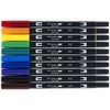 Tombow Dual Brush Marker 10-Piece Set: Primary