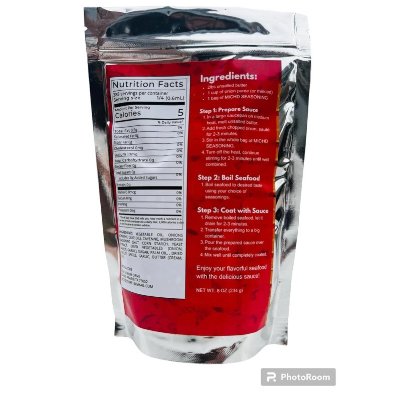 Michdstore Seafood Boil Seasoning Premium Quality One bag 8 oz