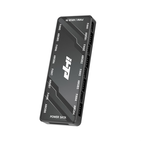 iHTP Fan Hub/Splitter Controller 12V 4Pin PWM & 5V 3Pin