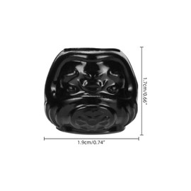 BAMTTOO Tattoo Ink Caps Pigment Cups Permanent Makeup Tools 200pcs Tattoo Ink Holder Plastic Ink Caps for Tattooing Tattoo Supplies (Black)