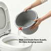 60 Commode Liners with Absorbent Pads for Bedside & Portable