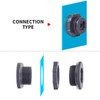 ChillWaves PVC Bulkhead Fitting 1-1/4" Double Thread Connector Adapter with