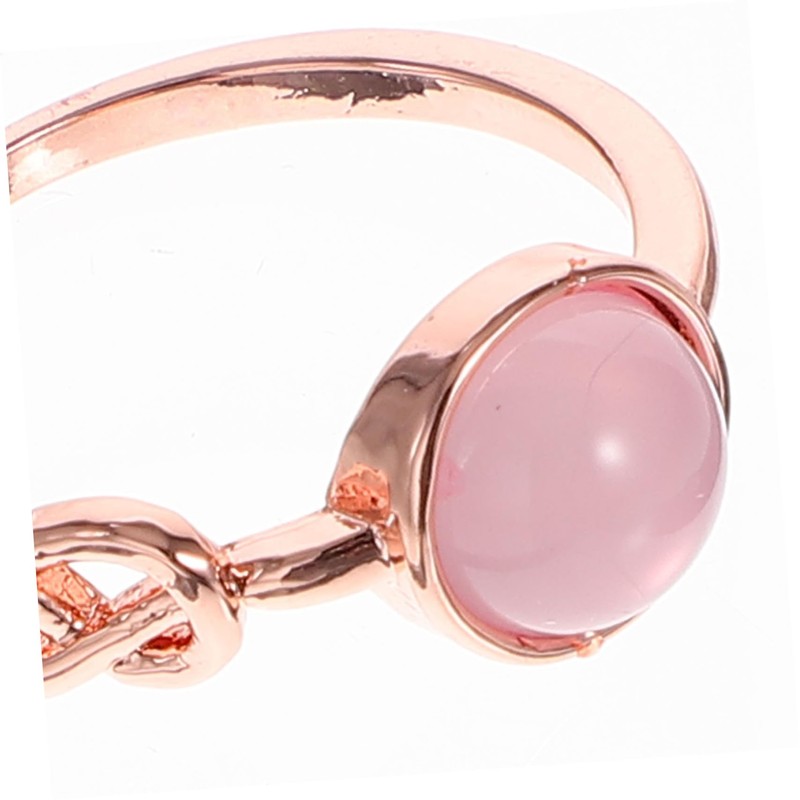 Healeved 1set Elegant Moonstone Rings for Women Promise Jewelry Present
