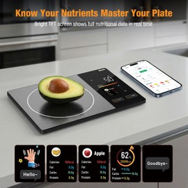 Diyife Smart Food Scale with Nutritional Calculator, 50 Foods Preload