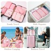 Suitcase Organiser Set, 8 Pieces Packing Cubes Travel Packaging for
