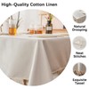 PUDSIRN Table Cloth, Polyester Waterproof Tablecloths, Rectangle Wrinkle Free Tassel