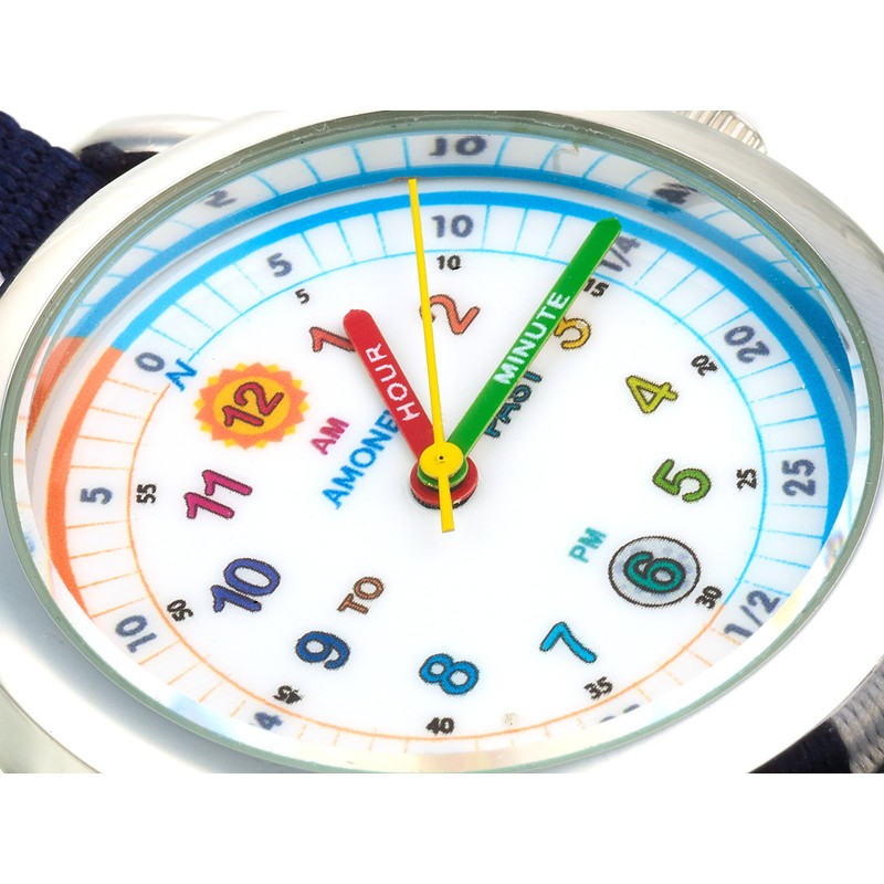 Amonev Time Teacher Watches (Blue & White)