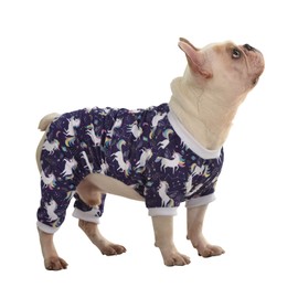 CuteBone Dog Christmas Pajamas Puppy Onesies Small Dogs Soft Pjs Coat Cat Apparel Comfy Pet Clothes Outfit Doggie Bodysuit P70XS