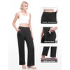 DLOODA Wide Leg Yoga Pants Women Elastic High Waisted Lounge