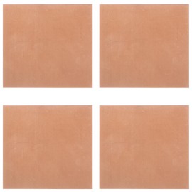 4 Sheets Copper Sheets for Crafting Jewelry - 50Mm X 50Mm X 0.5Mm, Easy to Cut and Weld Purple Copper Plate for DIY Projects