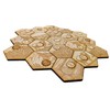 Resource Hexes/Tiles | Laser Etched Natural Wood | compatible with