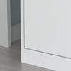 ECACAD Wood Shoe Storage Bench with Cushion Seat, 2 Doors