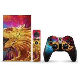 MightySkins Skin Compatible with NVIDIA Shield TV wrap Cover Sticker Skins The Golden Dragon