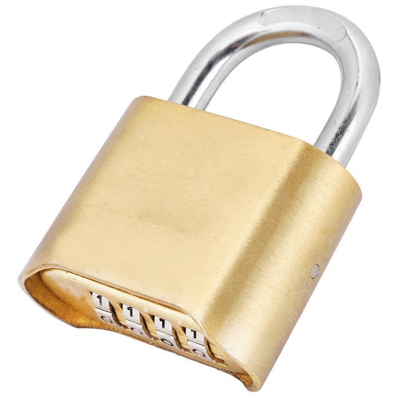 4 Dail Digit Rust Proof brass Password Lock Combination Padlock