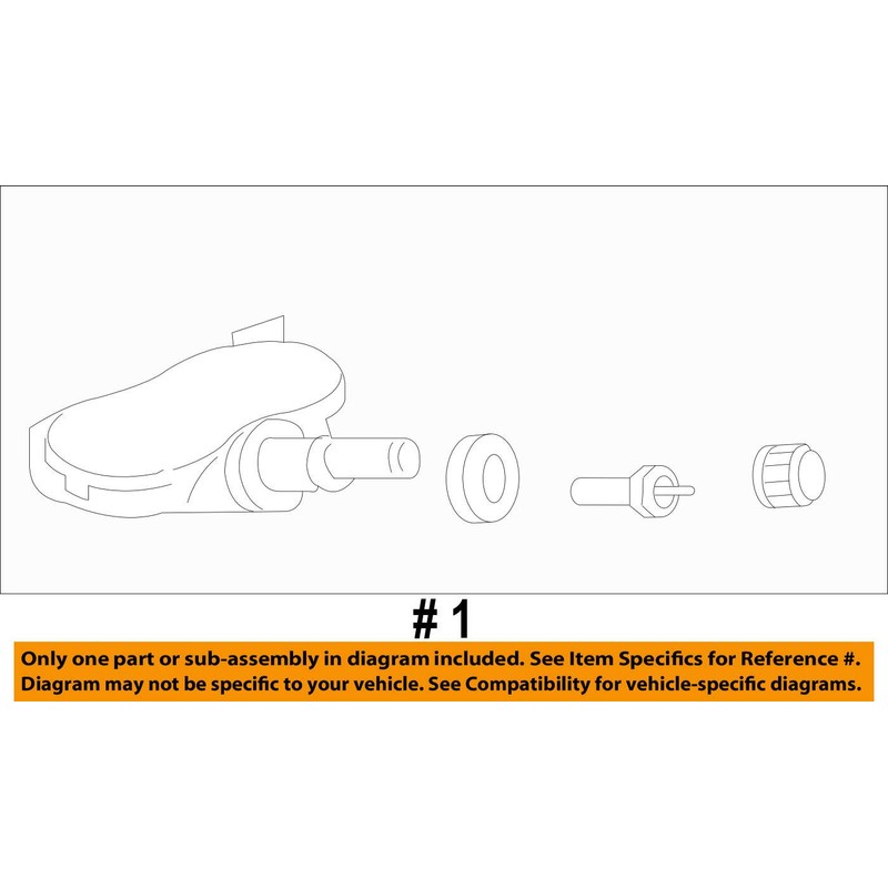 Honda Genuine 42753-TR3-A81 TPMS Sensor Assembly, Regular