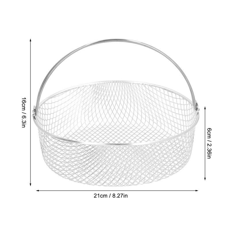 Fry Basket Stainless Steel with Handle Kitchen Fry Mesh Basket