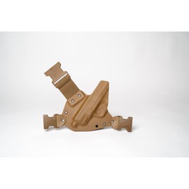 GunfightersINC Kenai Chest Holster for a M&P Shield 45, Mas Grey/Coyote, Right Hand