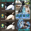 52in Black Ceiling Fan with Light, Flush Mount, Remote APP