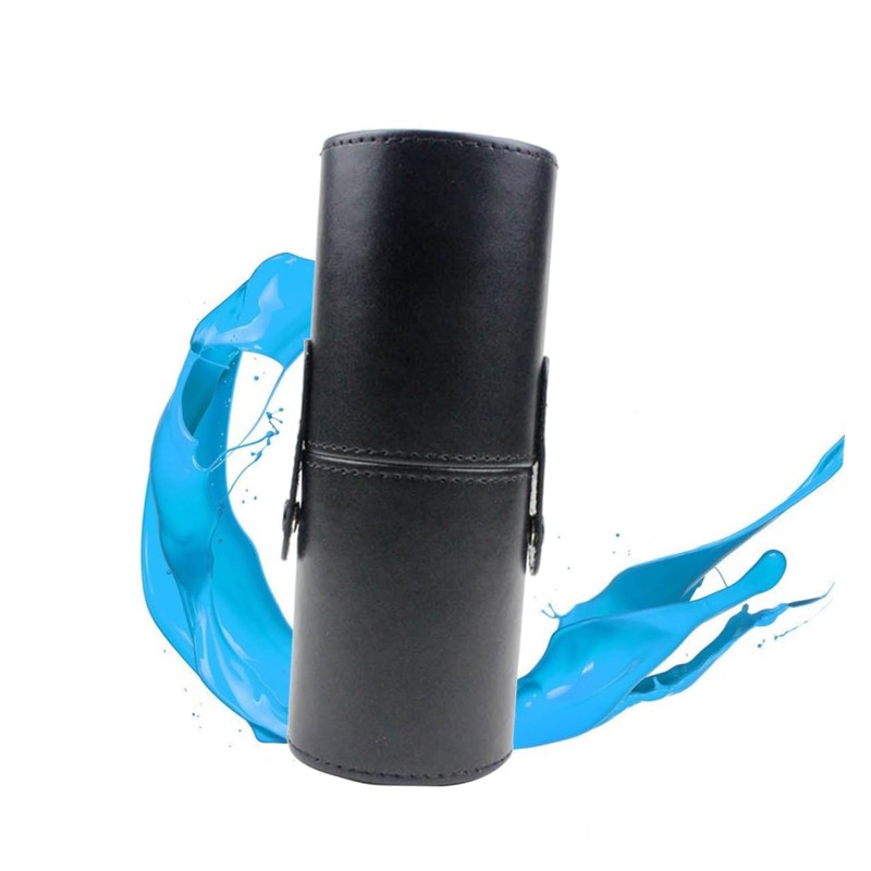 FOMIYES Pu Makeup Brush Storage Bucket Large Capacity Organizer Portable