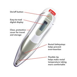 American Red Cross Digital Thermometer Oral Rectal American Red Cross New