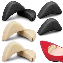 MIRKUZI Fußpolster & -pads 4 Paar Einlegesohlen aus weichem Schwamm, verstellbare Schuhpolsterung für große Zehen, Fußstütze, Unisex-Einlegesohlen für High Heels für Damen