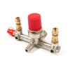 Air Compressor Switch Pressure Regulator Valve, Double Outlet Tube Alloy