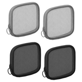 4 Pieces Square Mesh Bags, Mesh Bags For Travel, Small Portable Storage Bags, Cosmetic Bags, Simple Design Storage Bags