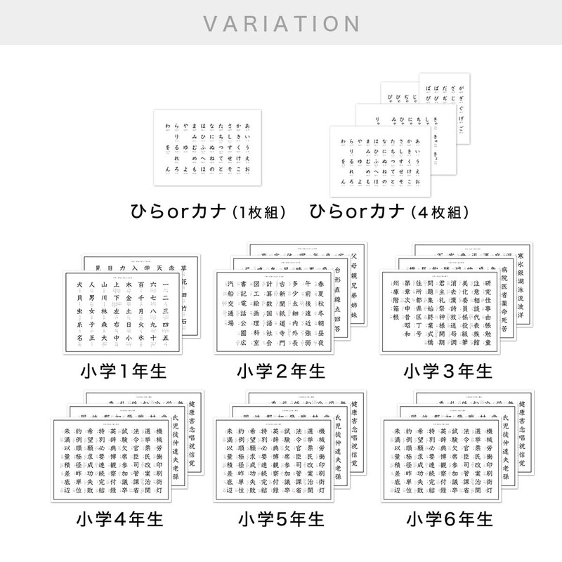 Simple kanji bath poster for elementary school students (1st grader)