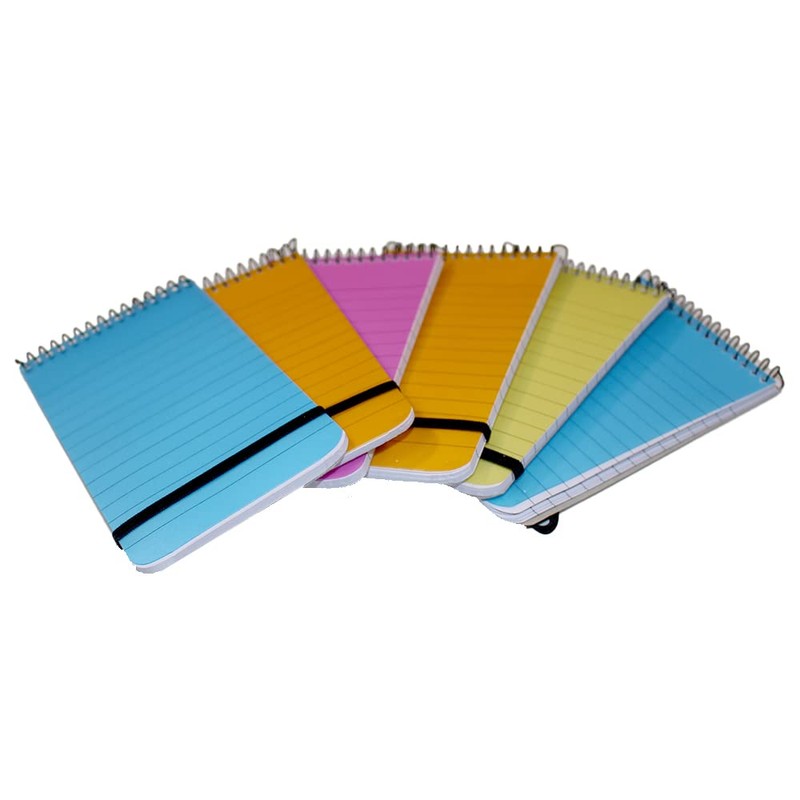 FIRST CHOICE KAYA Neon Notebooks Small Pack Of 6 Mini