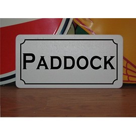 Paddock Vintage Style Metal Sign Decor