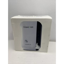 AMPED WIFI Wireless Repeater Range Extender Booster + RJ-45 Cable New